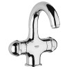 Смесители для умывальника двуручные с поворотным изливом Grohe