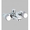 Смеситель для ванны двуручный с литым изливом Supra 25485 фирмы Grohe