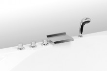 Общий вид смесителя на борт ванны Vega GRAND LUX на 5 отверстий