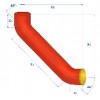 Колено с успокоительным участком 88° PAM-GLOBAL "SML"